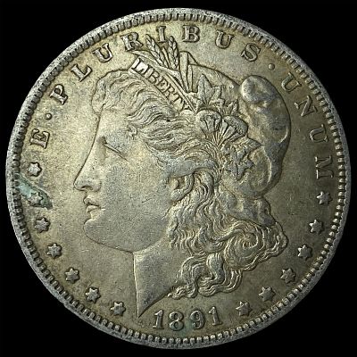 1891-O Silver Morgan Dollar CLOSELY UNCIRCULATED. 1891-O Silver Morgan Dollar CLOSELY UNCIRCULATED