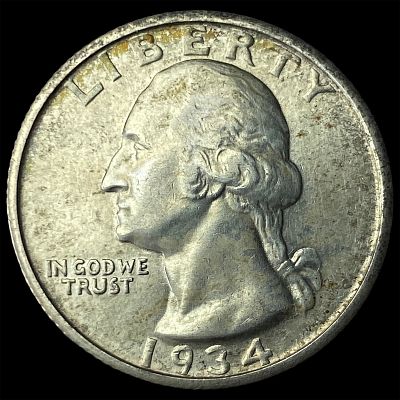 1934 Silver Washington Quarter UNCIRCULATED