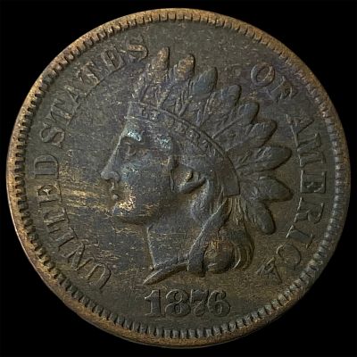 1876 Indian Head Cent CLOSELY UNCIRCULATED