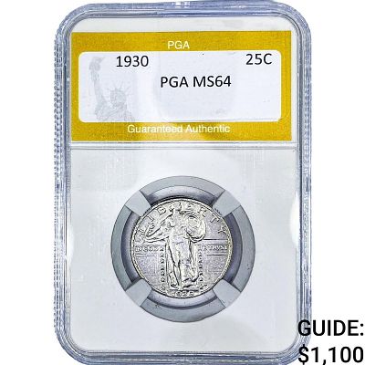 1930 Standing Liberty Quarter PGA MS64