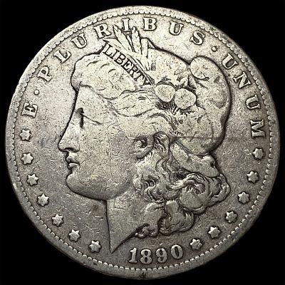 1890-CC Silver Morgan Dollar LIGHTLY CIRCULATED. 1890-CC Silver Morgan Dollar LIGHTLY CIRCULATED