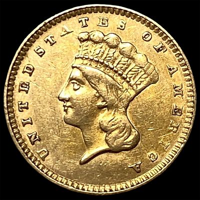 1856 Gold $1 Indian Head Type 3 UNCIRCULATED