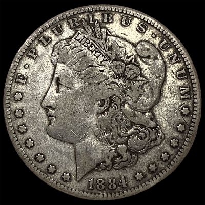 1884-S Silver Morgan Dollar LIGHTLY CIRCULATED