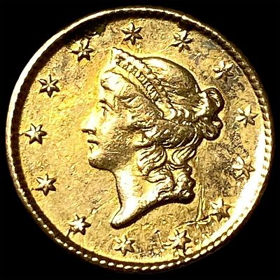 1853 Gold $1 Liberty Head Type 1 UNCIRCULATED