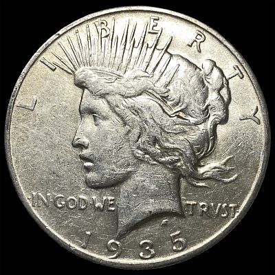 1935-S Silver Peace Dollar CLOSELY UNCIRCULATED