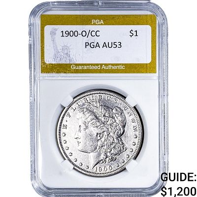 1900-O/CC Morgan Silver Dollar PGA AU53