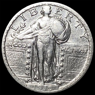 1919-D Silver Standing Liberty Quarter CLOSELY UNCIRCULATED. 1919-D Silver Standing Liberty 