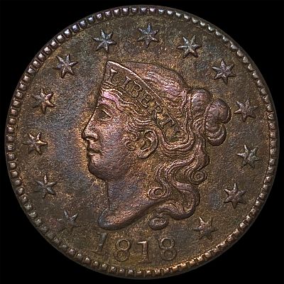 1818 Coronet Head Large Cent HIGH GRADE