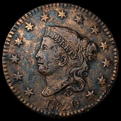 1820 Coronet Head Large Cent UNCIRCULATED