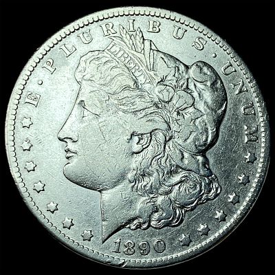 1890-CC Silver Morgan Dollar CLOSELY UNCIRCULATED. 1890-CC Silver Morgan Dollar CLOSELY UNCIRCULATED