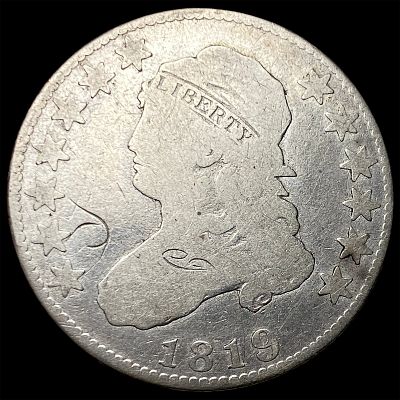 1819 Capped Bust Silver Quarter NICELY CIRCULATED. 1819 Capped Bust Silver Quarter NICELY CIRCULATED