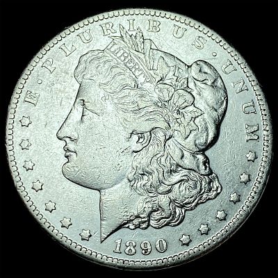 1890-CC Silver Morgan Dollar CLOSELY UNCIRCULATED. 1890-CC Silver Morgan Dollar CLOSELY UNCIRCULATED