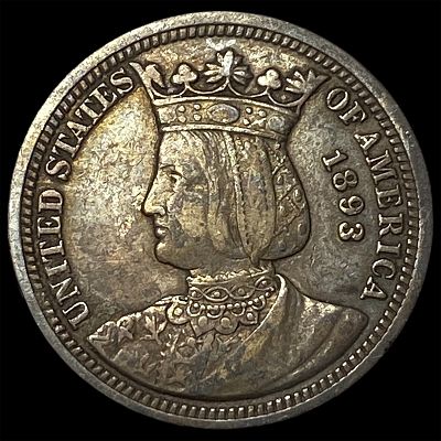 1893 Silver Isabella Quarter NEARLY UNCIRCULATED. 1893 Silver Isabella Quarter NEARLY UNCIRCULATED