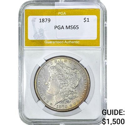 1879 Morgan Silver Dollar PGA MS65