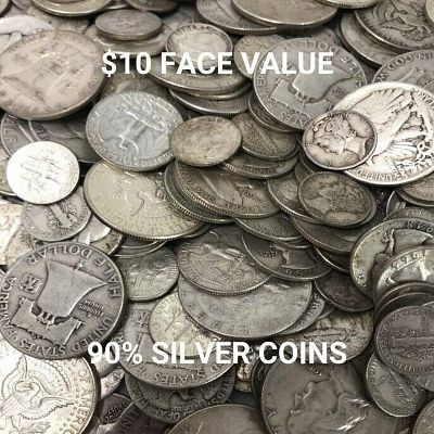 $10 Face Value Bag US Mixed 90% Silver