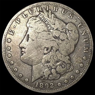 1892-S Silver Morgan Dollar LIGHTLY CIRCULATED. 1892-S Silver Morgan Dollar LIGHTLY CIRCULATED