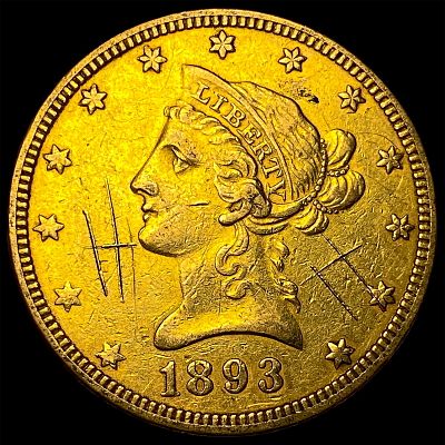 1893 Gold $10 Liberty Head Eagle HIGH GRADE