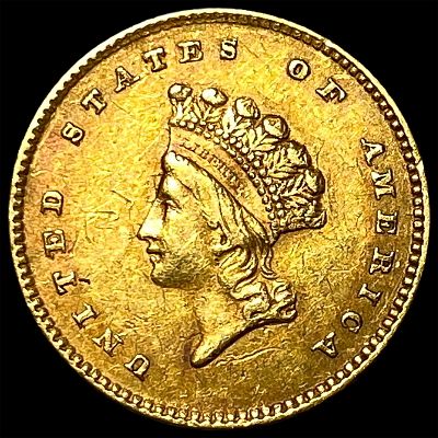 1854 Gold $1 Indian Head Type 2 CLOSELY UNCIRCULATED. 1854 Gold $1 Indian Head Type 2 CLOSELY 