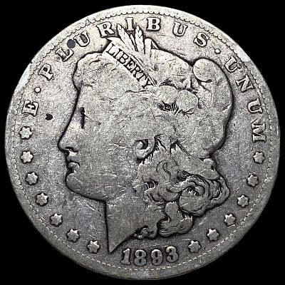 1893-CC Morgan Silver Dollar LIGHTLY CIRCULATED. 1893-CC Morgan Silver Dollar LIGHTLY CIRCULATED