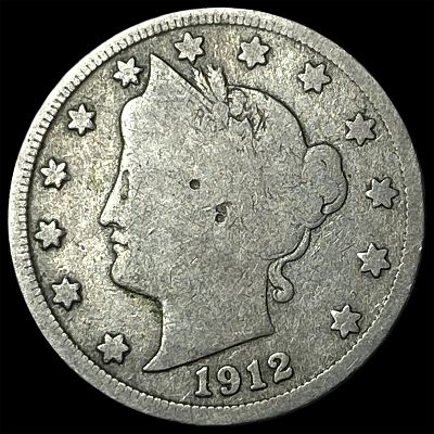 1912-S Liberty Head Nickel NICELY CIRCULATED