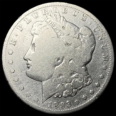 1893-CC Silver Morgan Dollar LIGHTLY CIRCULATED. 1893-CC Silver Morgan Dollar LIGHTLY CIRCULATED