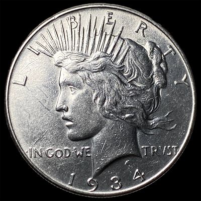 1934 Peace Silver Dollar HIGH GRADE