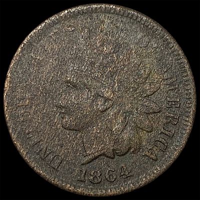 1864 Indian Head Cent LIGHTLY CIRCULATED