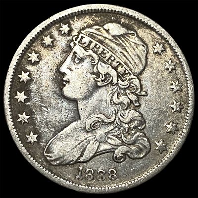 1838 Silver Capped Bust Quarter NEARLY UNCIRCULATED. 1838 Silver Capped Bust Quarter NEARLY 