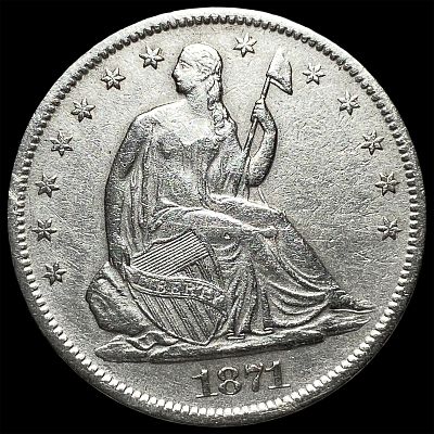 1871-S Silver Half Dollar UNCIRCULATED