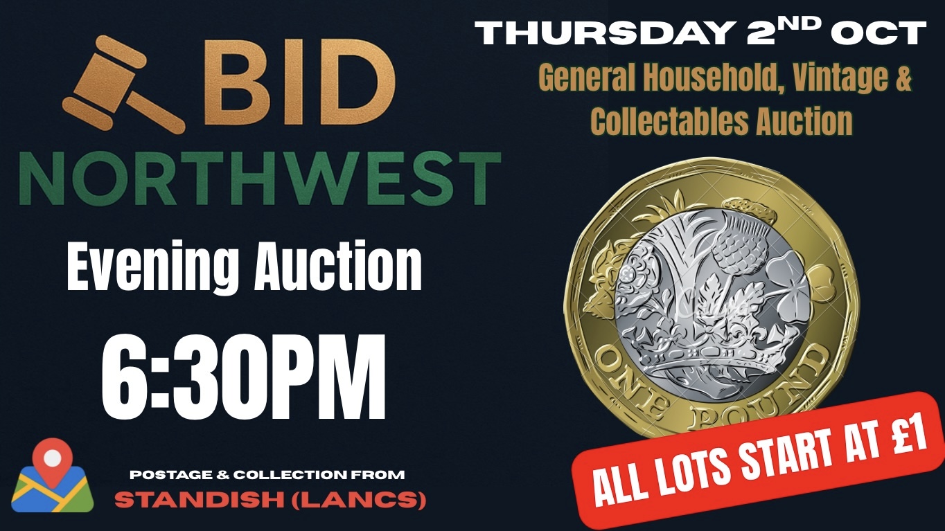 BidNorthWest.com | Auction 6 | Everything Starts at &pound;1 General Auction Sale