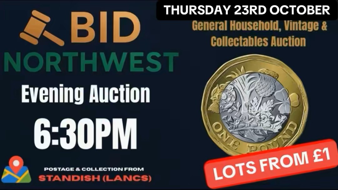 BidNorthWest.com | Auction 9 | Lots Starting from &pound;1 General Auction Sale
