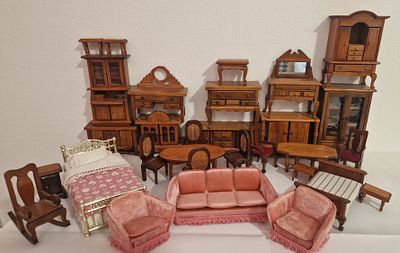 Large Selection Of Quality Dolls House Furniture . Mostly wooden items