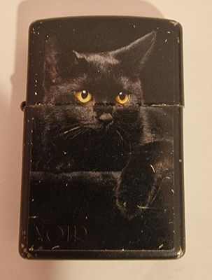 Cat Theme Zippo Lighter. Genuine Zippo