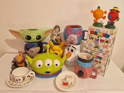 Selection Of Disney And Other Items . To include cups money box and more