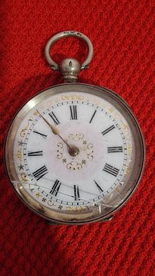 935 Silver Pocket Watch . Untested
