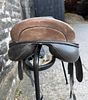 18” N/M Albion Legend Saddle. Dressage cut.
Stamped inside N~M~18 inch. In brown leather and Suede.Image - 4