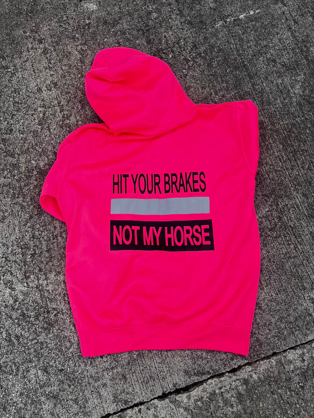 HiViz Hoodie. Large 12-16 pink