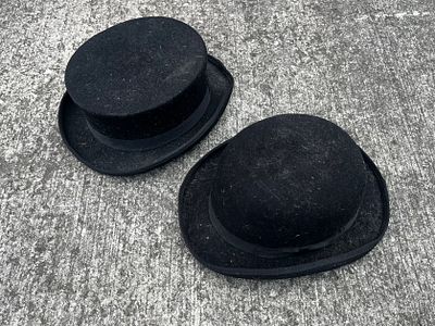 Bowler & Top Hat. X2 both 58cm / 7/1/8 - new with tags but need a good ling roller!
