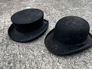 Bowler & Top Hat. X2 both 58cm / 7/1/8 - new with tags but need a good ling roller!Image - 2