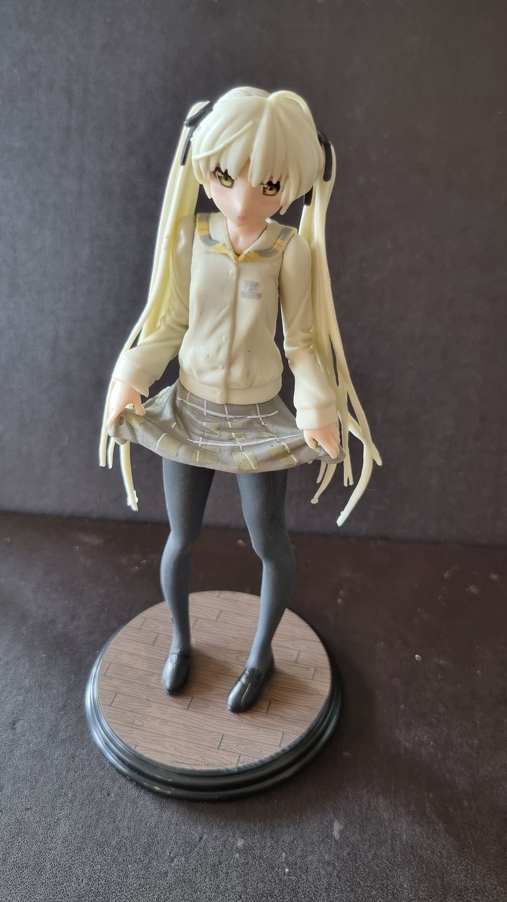 Anime figure on stand. Collectors Anime figure 
On stand approximately 
7 inches tall