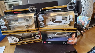 James Bond cars boxed . Brand new James Bond cars in 
Original boxes there are4 in the lot