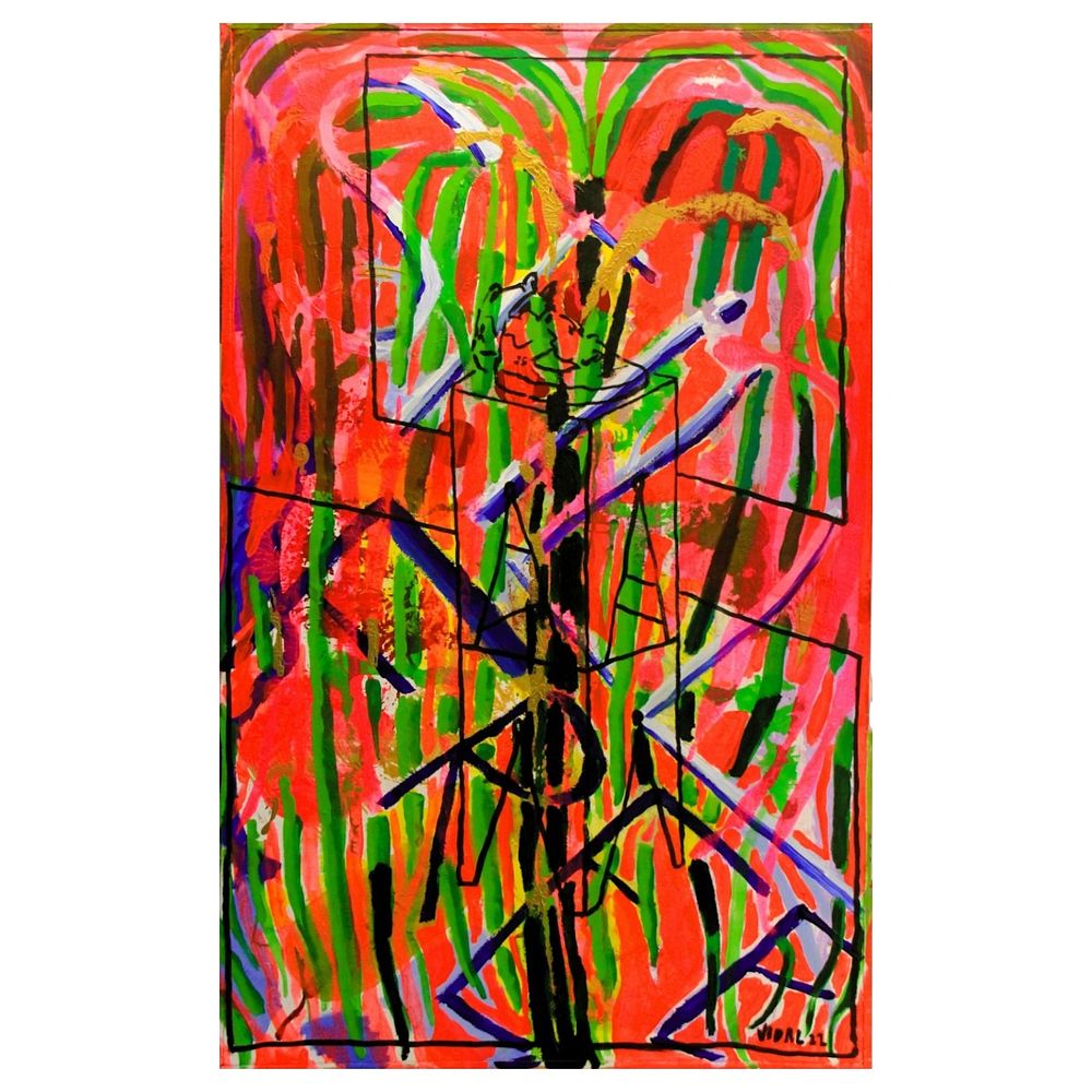 Francisco Vidal - Francisco Vidal 
Oil on canvas, 2022 
Dimensions: 162 &times; 102 cm 
Signed and 