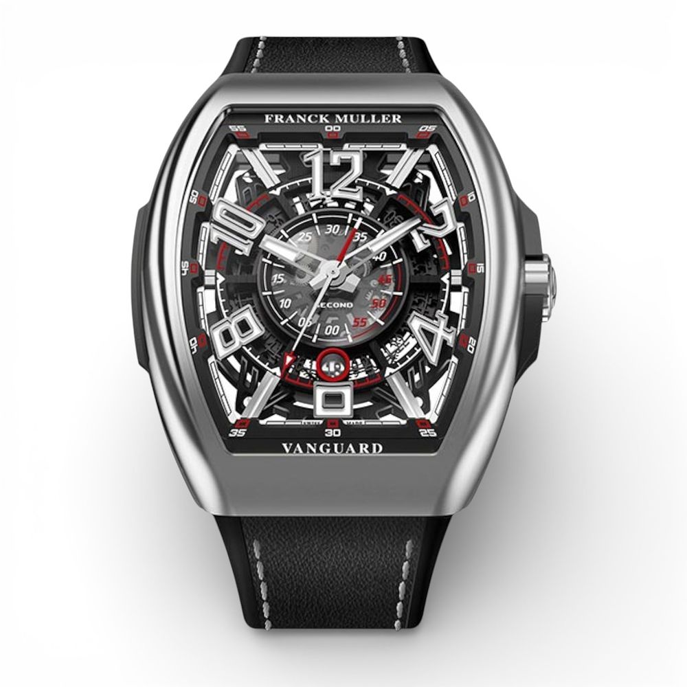 Franck Muller Vanguard Racing Skeleton watch, with original box, warranty certificate and watch 