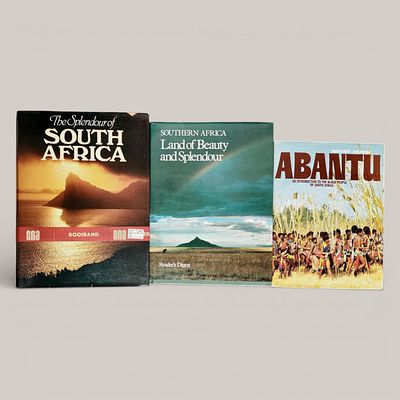 AFRICA. Set of 3 books on Africa, 
"Abantu an Introduction to the Black People of South Africa", 
