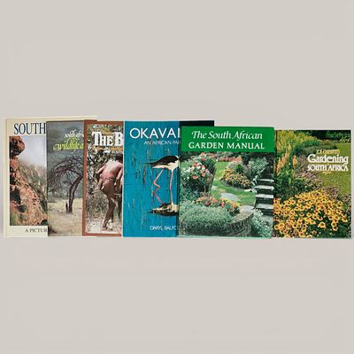 AFRICA. Set of 6 books on Africa, 
"Gardening in South Africa", "The South African Garden 