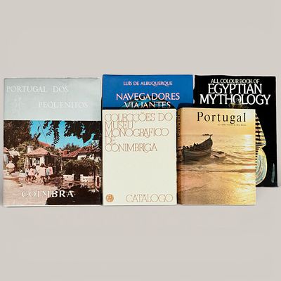 MISCELLANEOUS BOOKS. Set of 5 books "Portugal", 
"Collections of the Conimbriga Monographic 