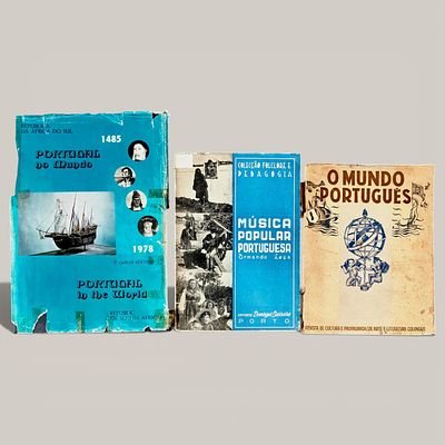 PORTUGUESE LITERATURE. Set of 3 books,"The Portuguese World" Culture and Propaganda Magazine” 