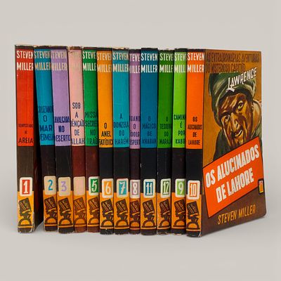 LAWRENCE. Set of 10 volumes “The Extraordinary Adventures 
of the Mysterious Captain Lawrence” 