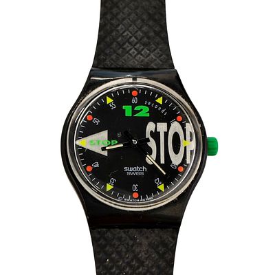 SWATCH AG1992. Original Swiss Made SWATCH AG1992 wrist watch - Model "Stop NIGHTSHIFT SSB101" - 