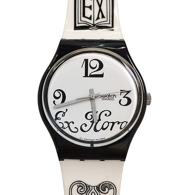 SWATCH AG1994. Original Swiss Made SWATCH AG1994 wrist watch - "BLACK LETTER GB163 Model" - In 
